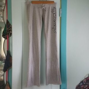 Abercrombie & Fitch grey sweats low rise flare xs